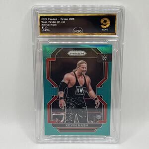2022 PANINI PRIZM WWE KEVIN NASH TEAL PRIZM /49 Graded 9 Mint
